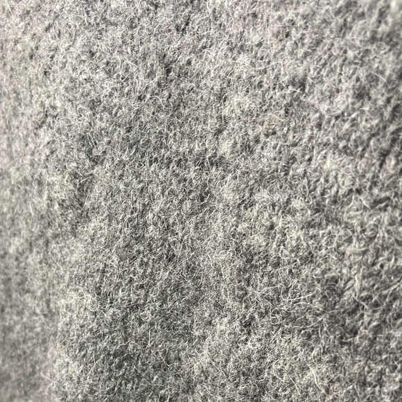 TIBI AIRY ALPACA V-NECK SWEATER - HEATHER GREY - Picture 12 of 16